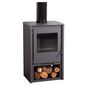 Voir la diapositive 3 : Juan Panadero Poêle à bois 7,4 Kw avec bûcher - BAYONNE PREMIUM