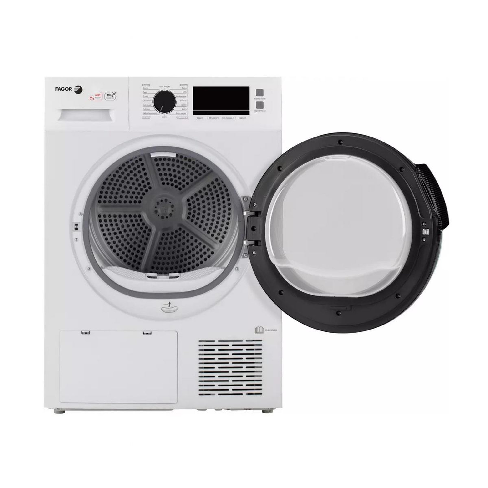 Voir la diapositive 3 : Fagor Sèche linge pompe à chaleur 60cm 10kg blanc - fslp10a2