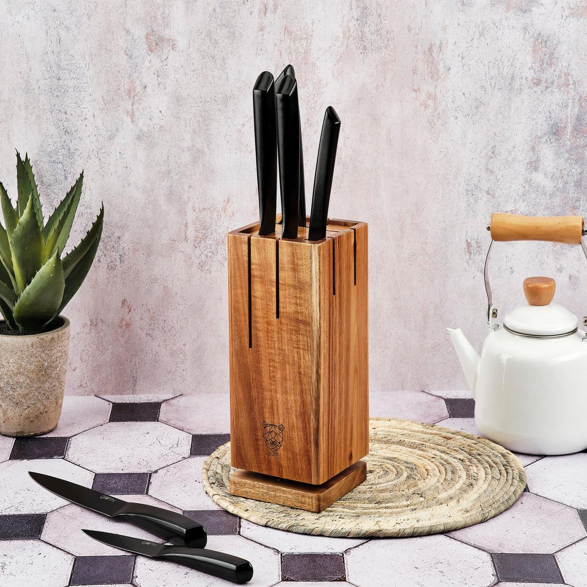 Voir la diapositive 2 : BJORN Bloc couteaux de cuisine jensen skagen - 7 pièces