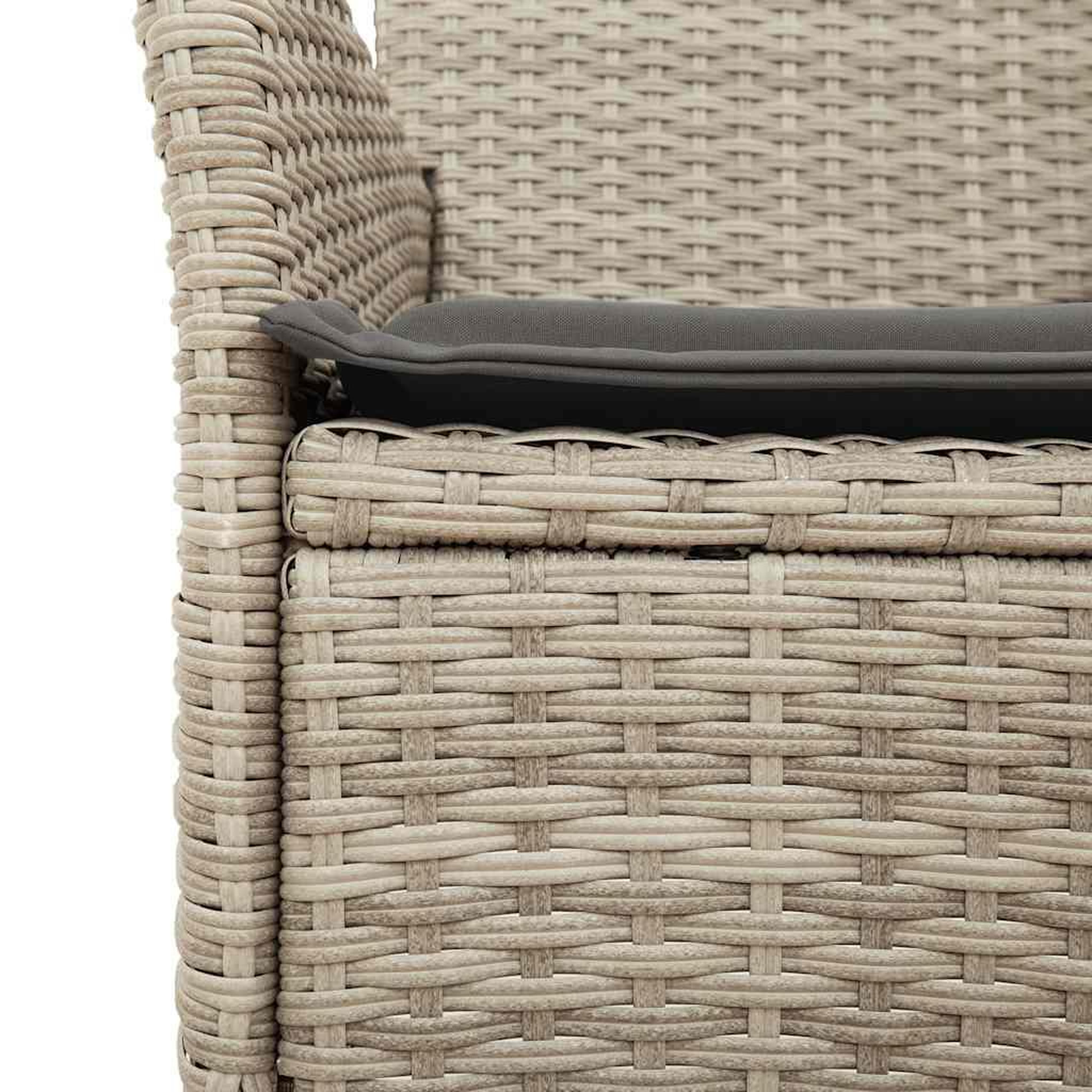 Voir la diapositive 5 : VIDAXL Ensemble a manger de jardin avec coussins 5 pcs rotin et verre