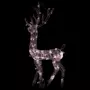 VIDAXL Renne de decoration de Noël Acrylique 140 LED blanc chaud 120 cm