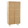 Voir la diapositive 1 : Paris Prix Armoire en Bois 2 Portes  Weaving  175cm Naturel