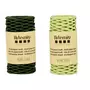 Artemio 2 bobines fil kraft vert bouteille/vert anis 2mm x 25 m