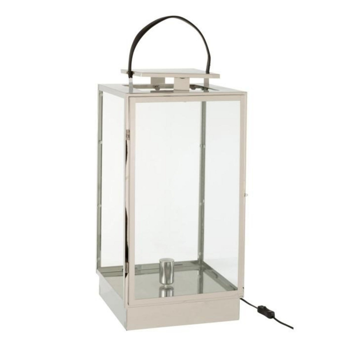 Paris Prix Lanterne en Verre  Rosalinda  76cm Argent