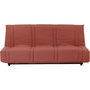 Voir la diapositive 1 : MARKET24 Banquette clic clac 3 places - Terracotta - 100% coton - L 193 x P 92 cm - LENA