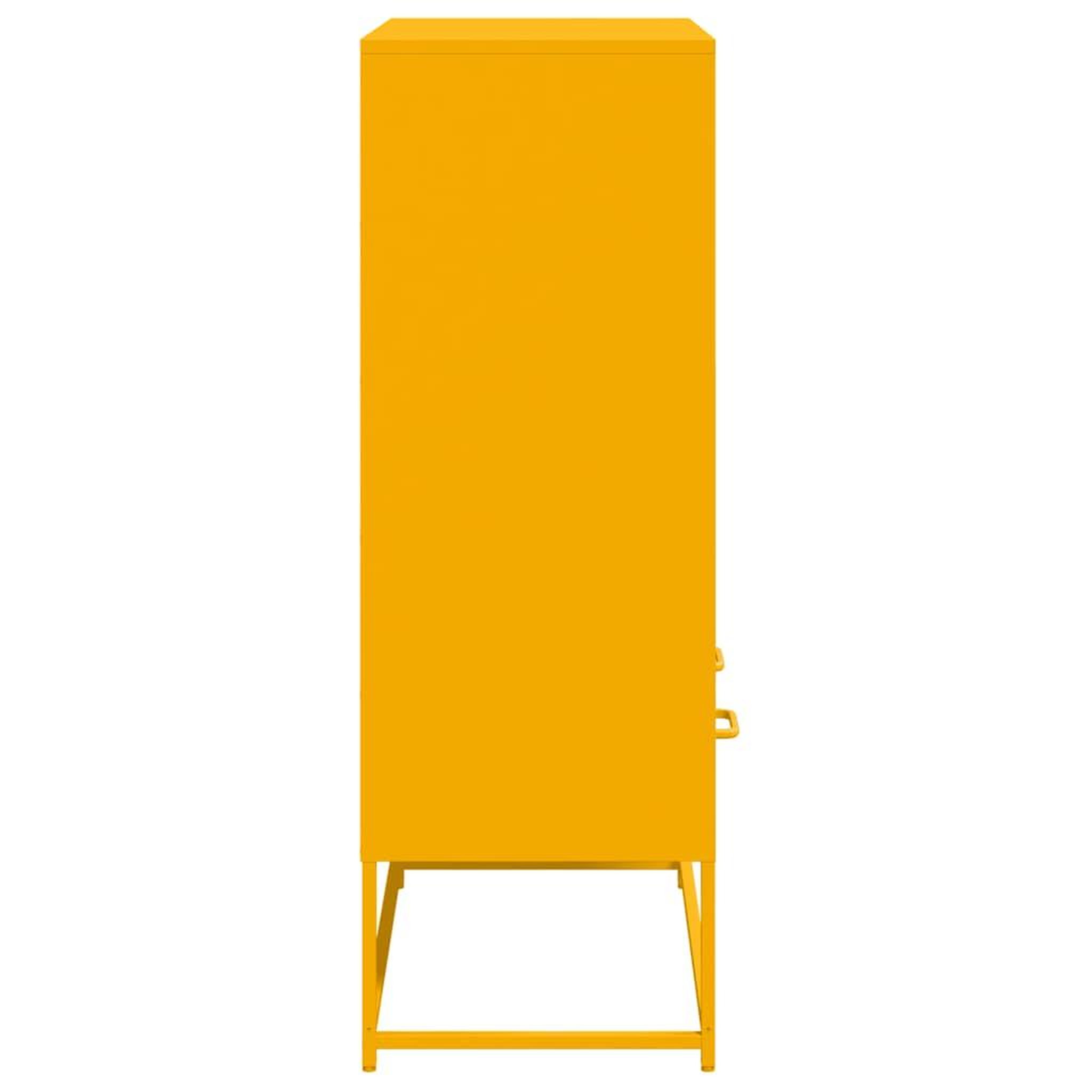 Voir la diapositive 5 : VIDAXL Buffet haut jaune moutarde 68x39x111,5 cm acier