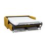 Voir la diapositive 7 : Canapé convertible 140 cm  système couchage express 3 places en tissu Gris clair ALICE 