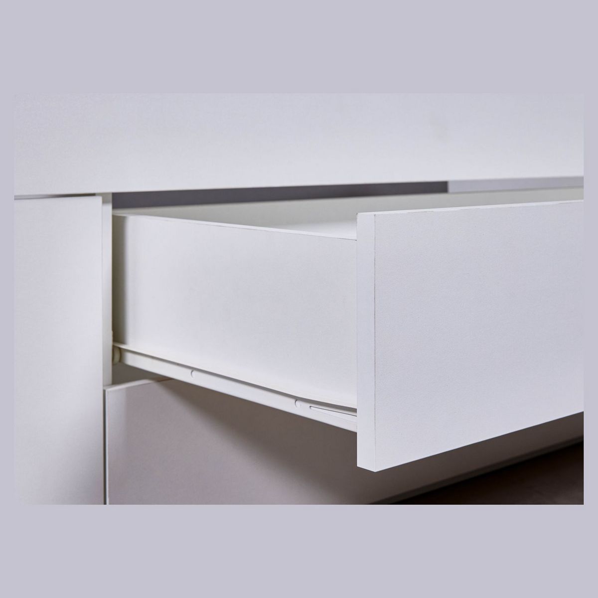 Lit simple multi-rangements chevet intégré 90x200 cm NAYA