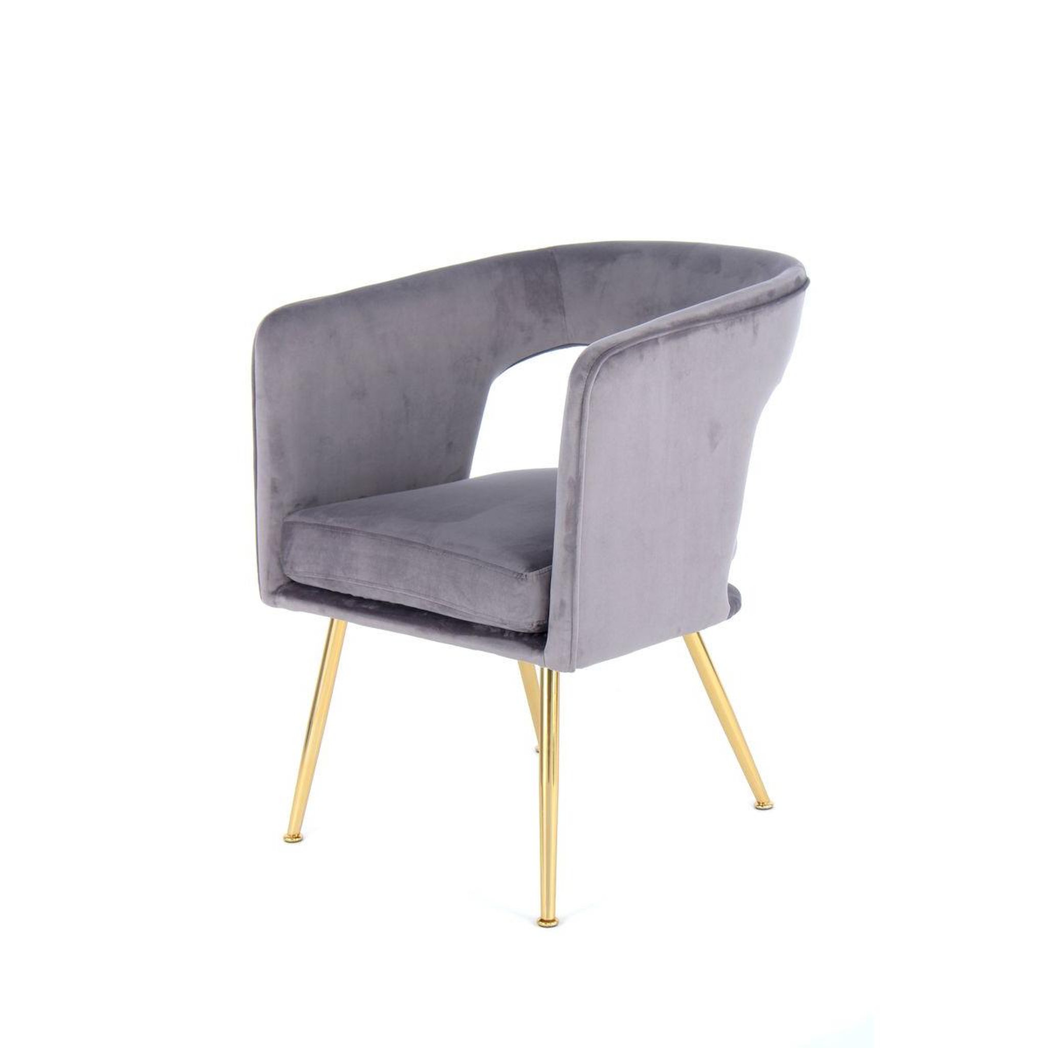Paris Prix Chaise design  jolene  77cm gris