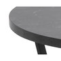 Voir la diapositive 2 : LISA DESIGN Aurora - table basse ronde - effet marbre noir - 77 cm