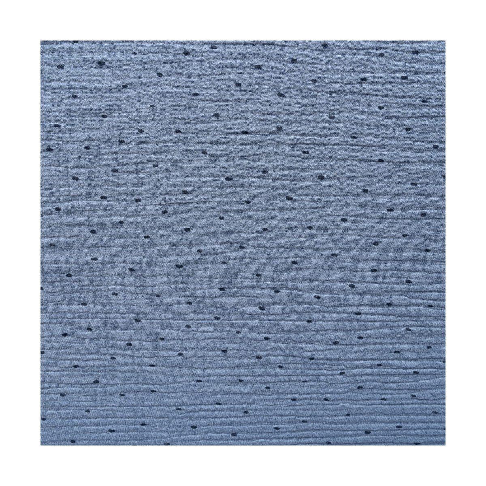 Voir la diapositive 4 : INTERBABY Sac de poussette  pois - coton mousseline - bleu foncé - se suspend au guidon