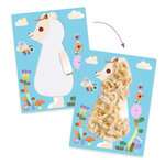 Djeco COLLAGES - Laine et scratch - Tout poilus