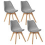 Voir la diapositive 1 : ATMOSPHERA Lot de 4 Chaises design scandinave Baya