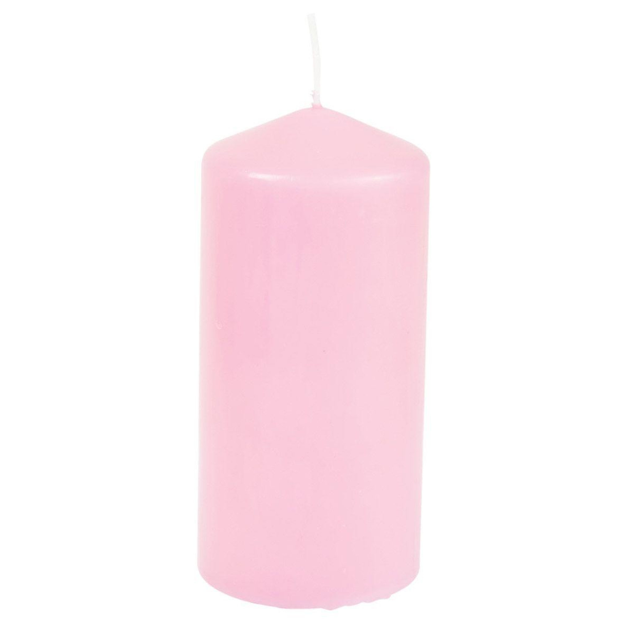 Voir la diapositive 1 : HOMEA Bougie Pilier Design  Essentiel  15cm Rose