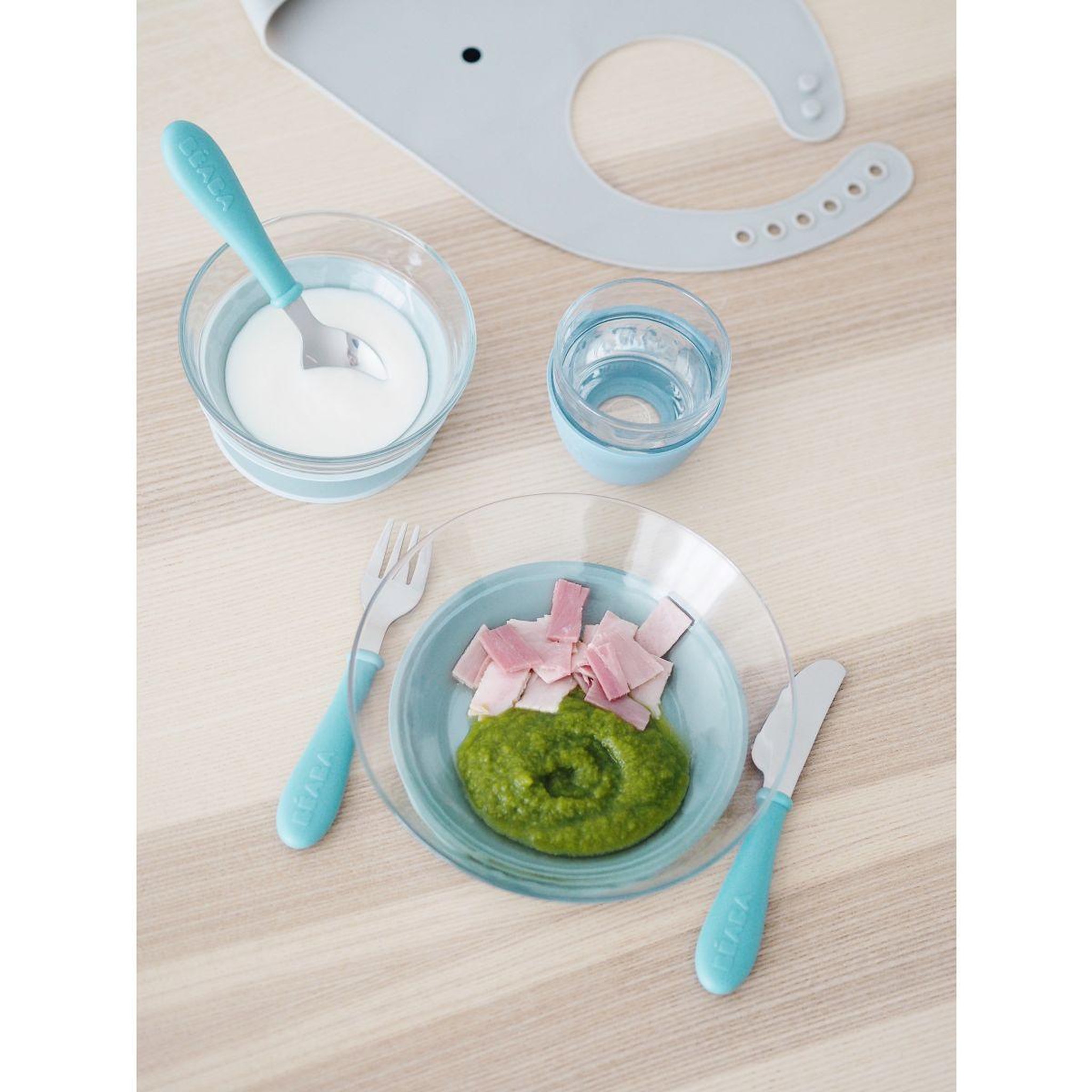 Voir la diapositive 4 : BEABA Coffret repas repas verre jungle