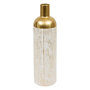 Voir la diapositive 1 : ATMOSPHERA Vase Design en Métal  Mirsa  60cm Blanc & Doré