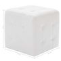 Voir la diapositive 6 : VIDAXL Poufs 2 pcs Blanc 30 x 30 x 30 cm Similicuir