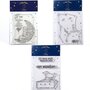  5 Tampons transparents Le Petit Prince et La lune + Astéroïd + Mouton