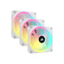 Voir la diapositive 1 : Corsair iCUE LINK QX120 RGB 120mm Blanc
