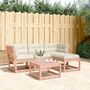 Voir la diapositive 1 : VIDAXL Salon de jardin 4 pcs avec coussins bois massif douglas