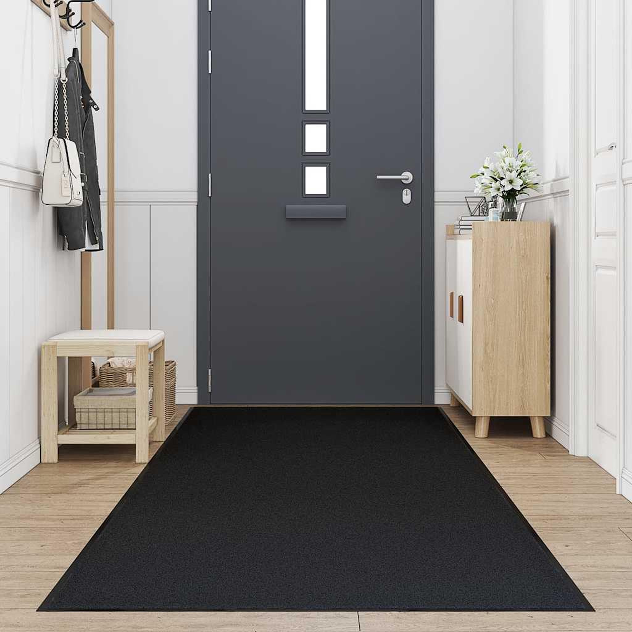 Voir la diapositive 2 : VIDAXL Paillasson noir 115x500 cm