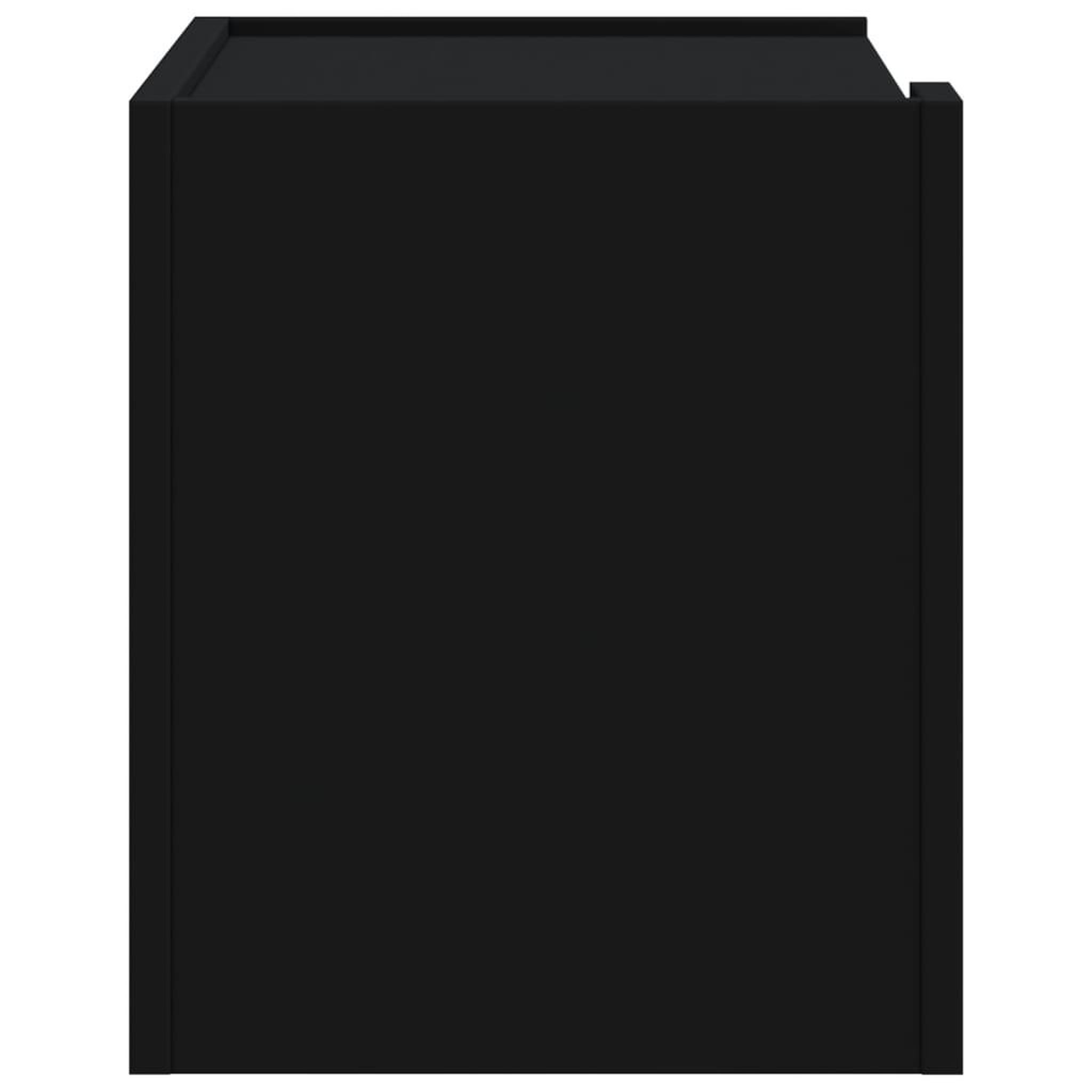 Voir la diapositive 5 : VIDAXL Table de chevet murale noir 45x30x35 cm