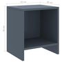 Voir la diapositive 6 : VIDAXL Tables de chevet 2 pcs Gris clair 35x30x40cm Bois de pin massif
