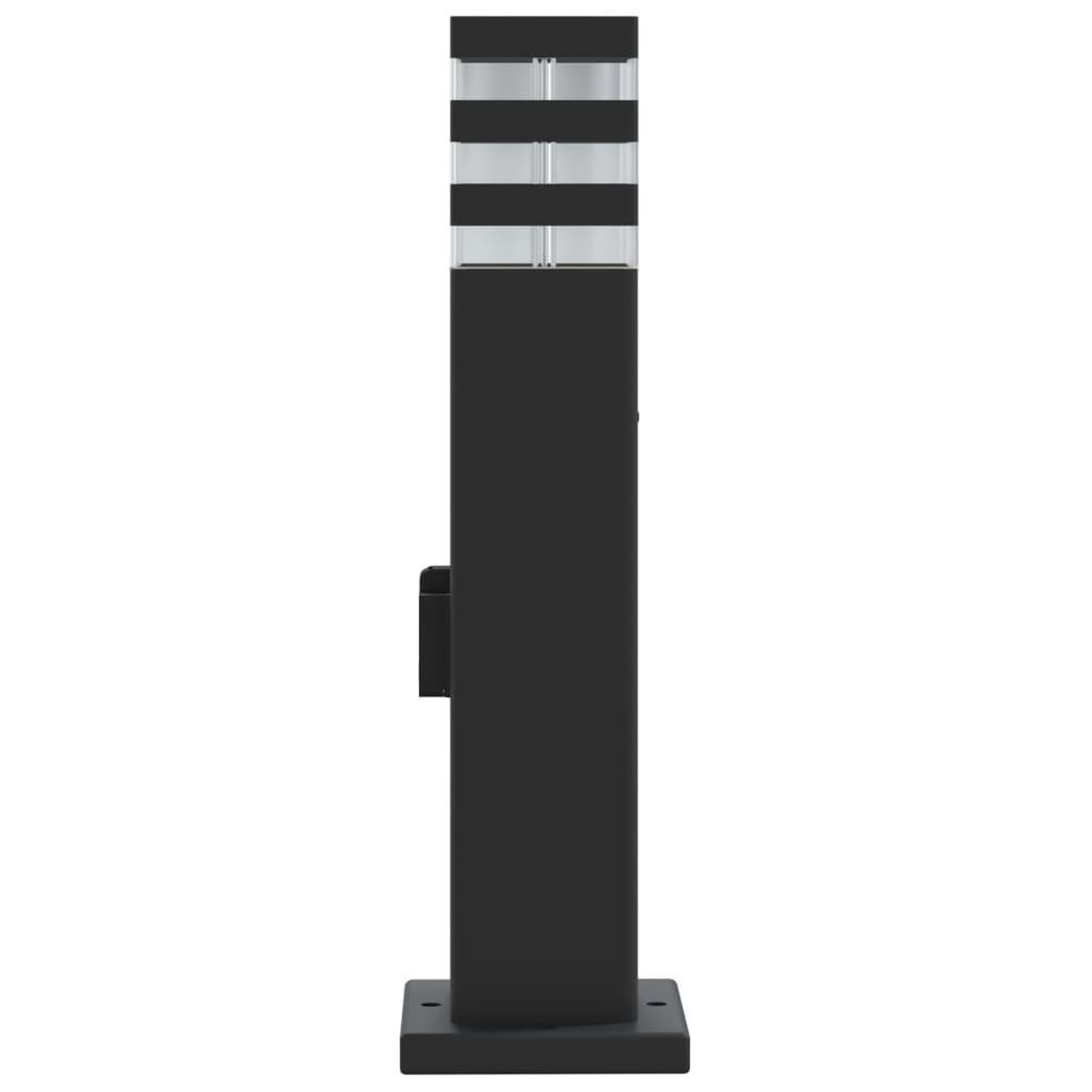 Voir la diapositive 5 : VIDAXL Lampadaires d'exterieur avec sortie 3 pcs noir 50 cm aluminium
