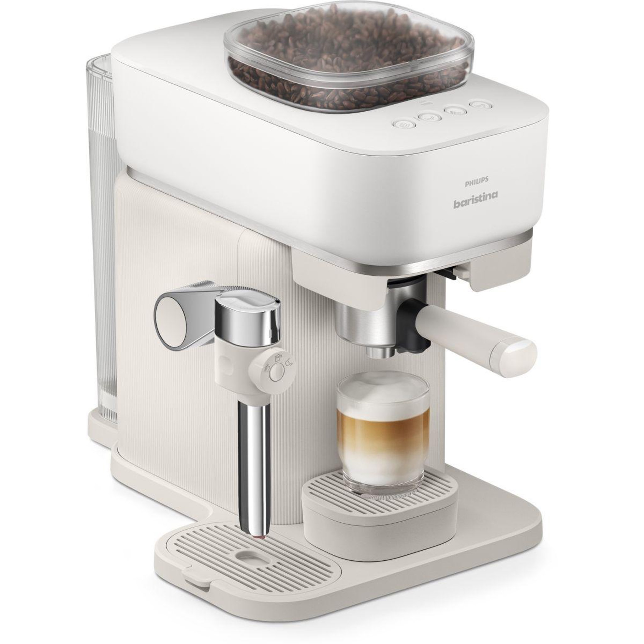 Voir la diapositive 2 : Philips Machine à expresso BAR400/00 cafetière à grain Latte Blanche