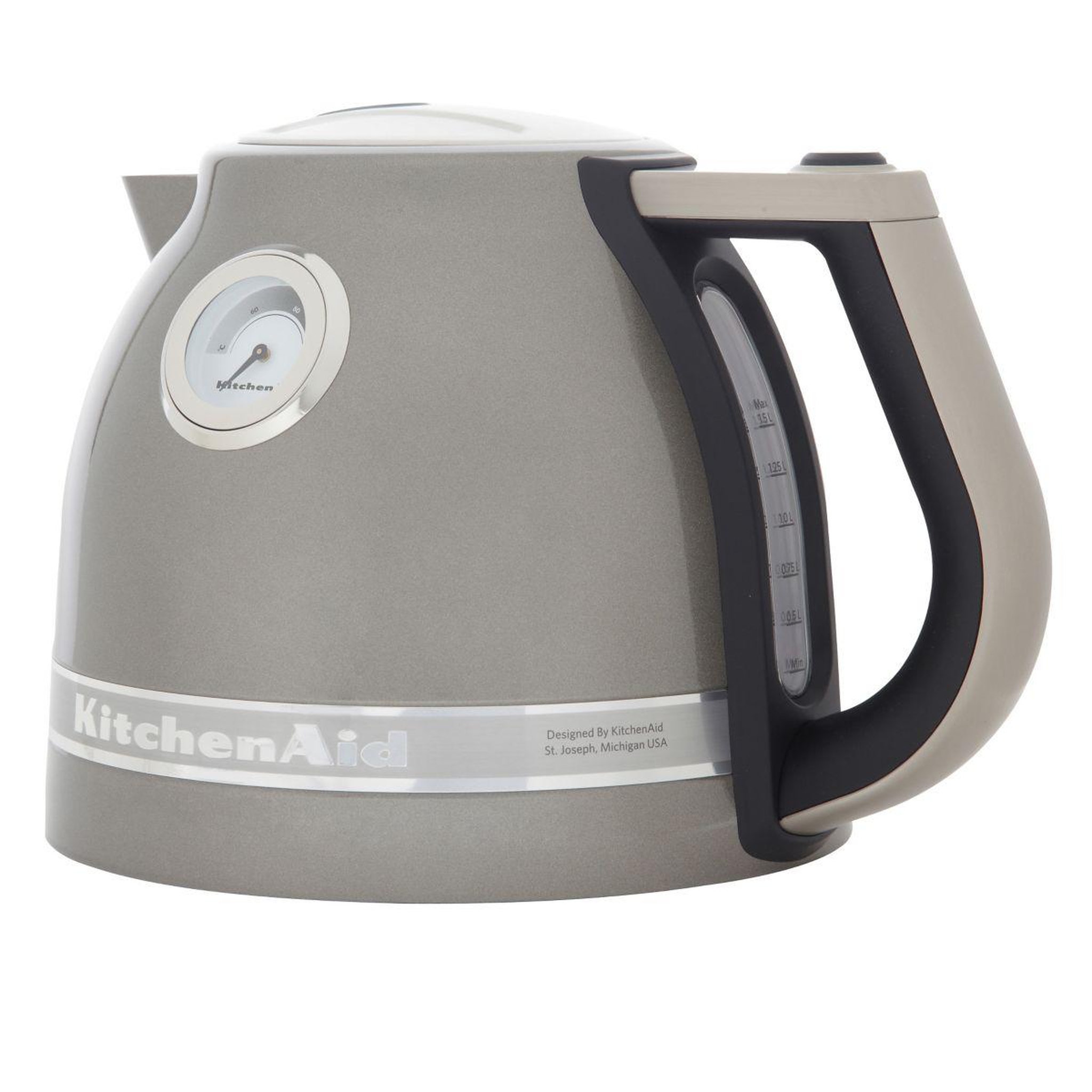 Voir la diapositive 2 : KitchenAid Bouilloire 5kek1522ems gris etain