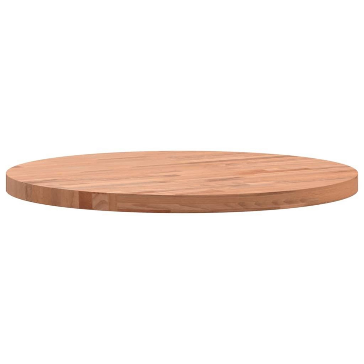 VIDAXL Dessus de table Ø50x2,5 cm rond bois massif de hetre