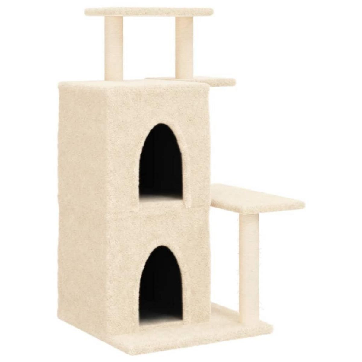 VIDAXL Arbre a chat avec griffoirs en sisal creme 97 cm