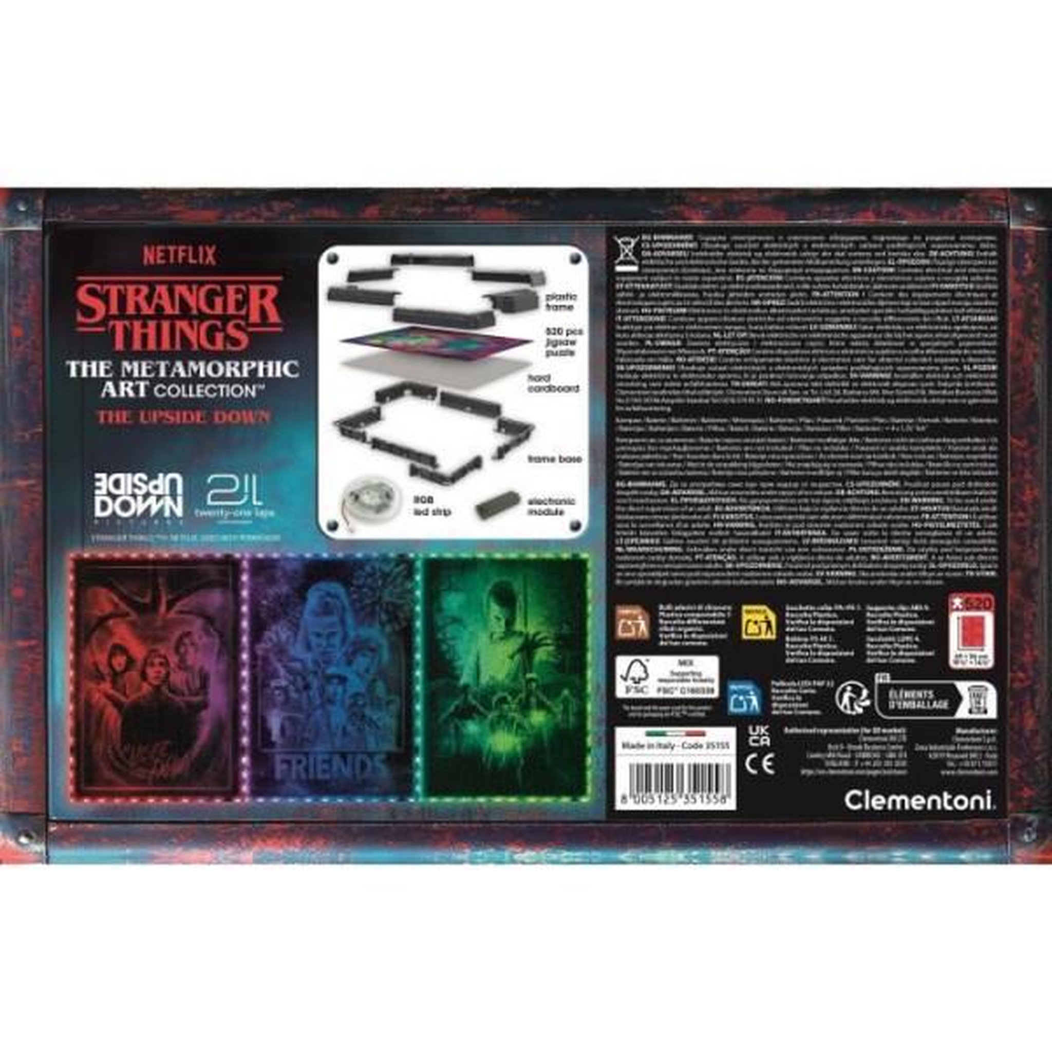 Voir la diapositive 3 : CLEMENTONI Clementoni - the morphing collection - stranger things - cadre lumineux v1