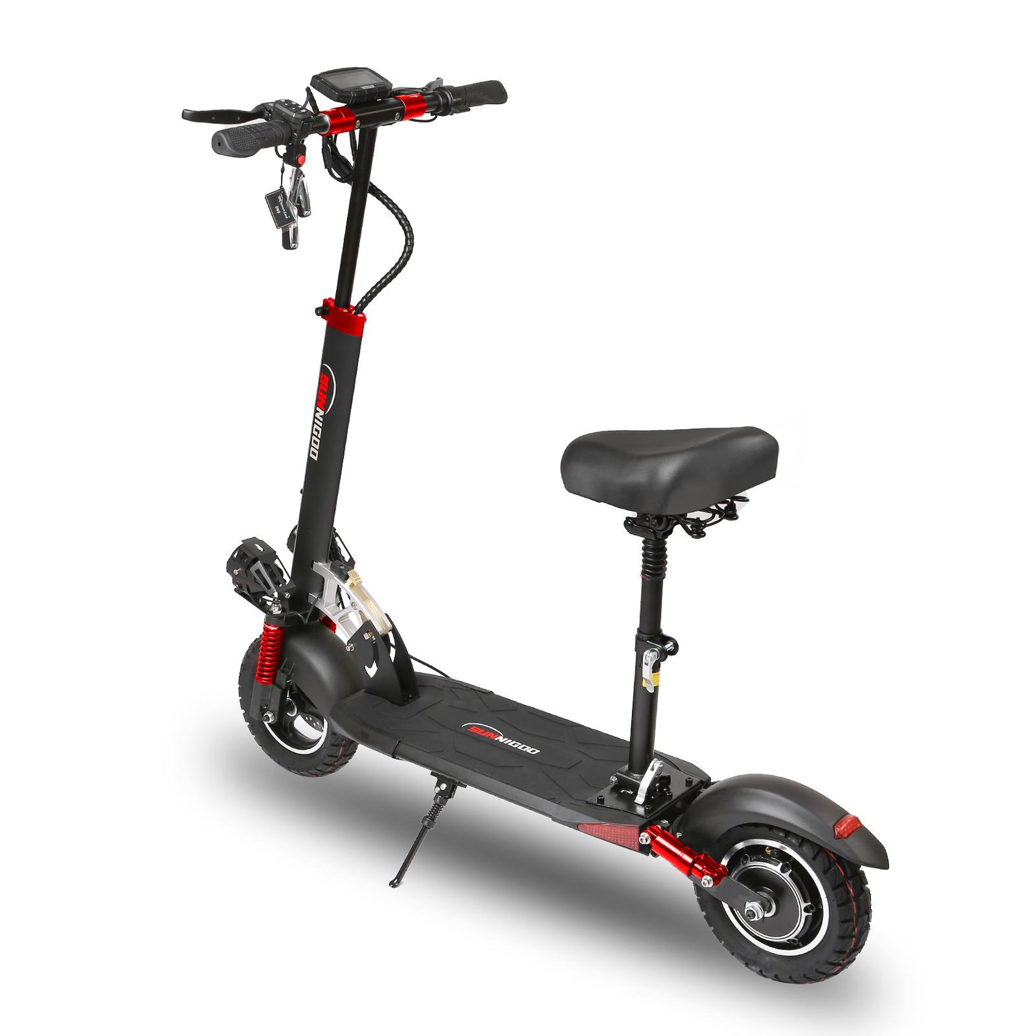 Voir la diapositive 3 : SUNNIGOO Trottinette électrique sunnigoo n3lmax, batterie 48 v 15 ah, nfc, selle amovible, noire