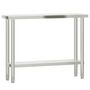 Voir la diapositive 2 : VIDAXL Table de travail de cuisine 110x30x85 cm acier inoxydable