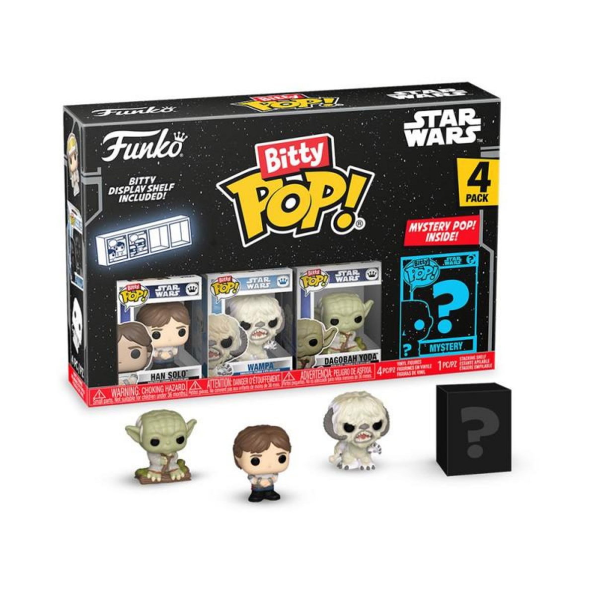 Funko Pack 4 Figurines Funko Bitty Pop Star Wars S2 Han