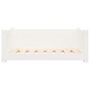 Voir la diapositive 5 : VIDAXL Lit pour chien Blanc 75,5x55,5x28 cm Bois de pin solide