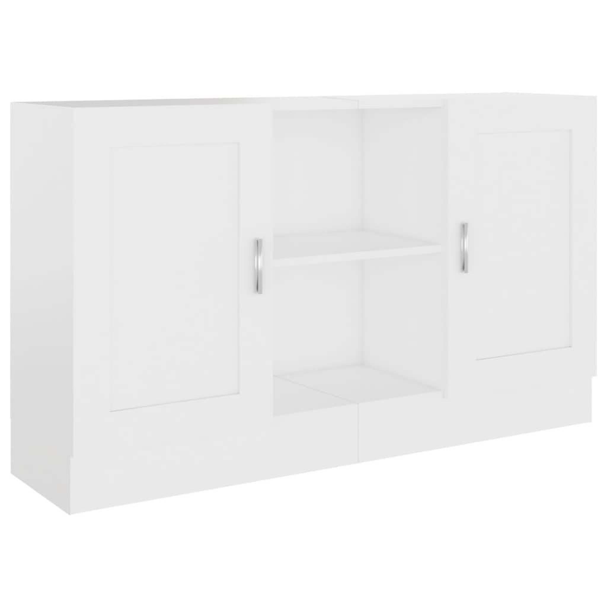 Voir la diapositive 2 : VIDAXL Buffet Blanc 120x30,5x70 cm Bois d'ingenierie