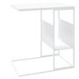 Voir la diapositive 5 : VIDAXL Table d'appoint Blanc 55x36x59,5 cm Bois d'ingenierie