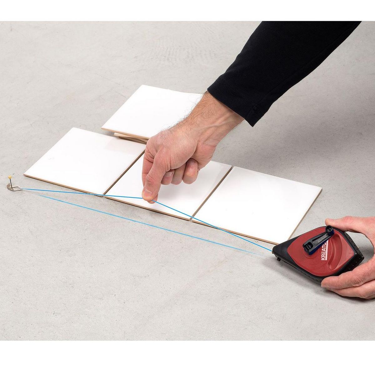 KREATOR Cordeau ligne de craie  30m  enroulable Kreator