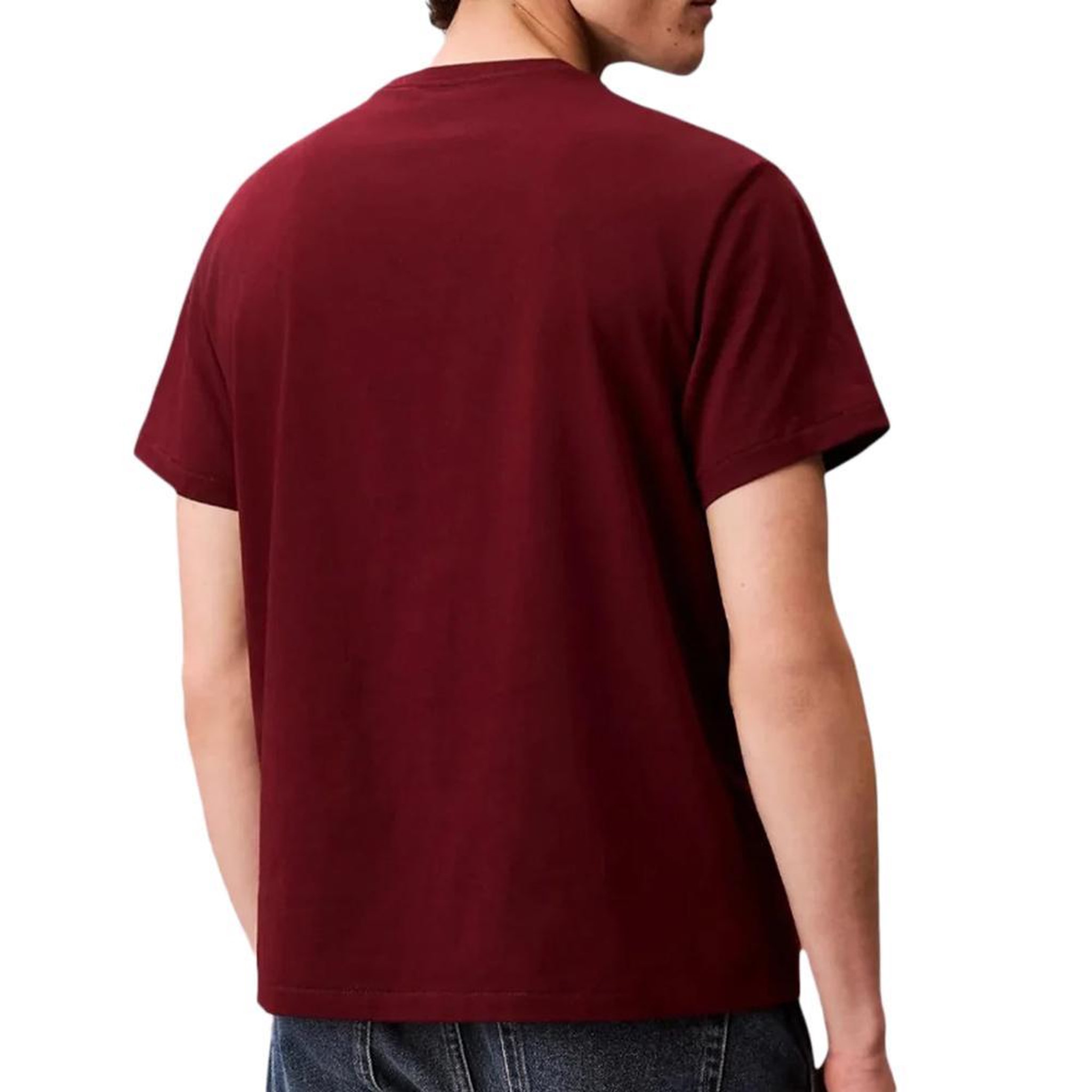Voir la diapositive 2 : CALVIN KLEIN JEANS T-Shirt Rouge Homme Calvin Klein Jeans Easy LV04RC275G
