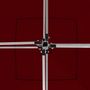 Voir la diapositive 4 : VIDAXL Tente de reception pliable Aluminium 3 x 3 m Bordeaux