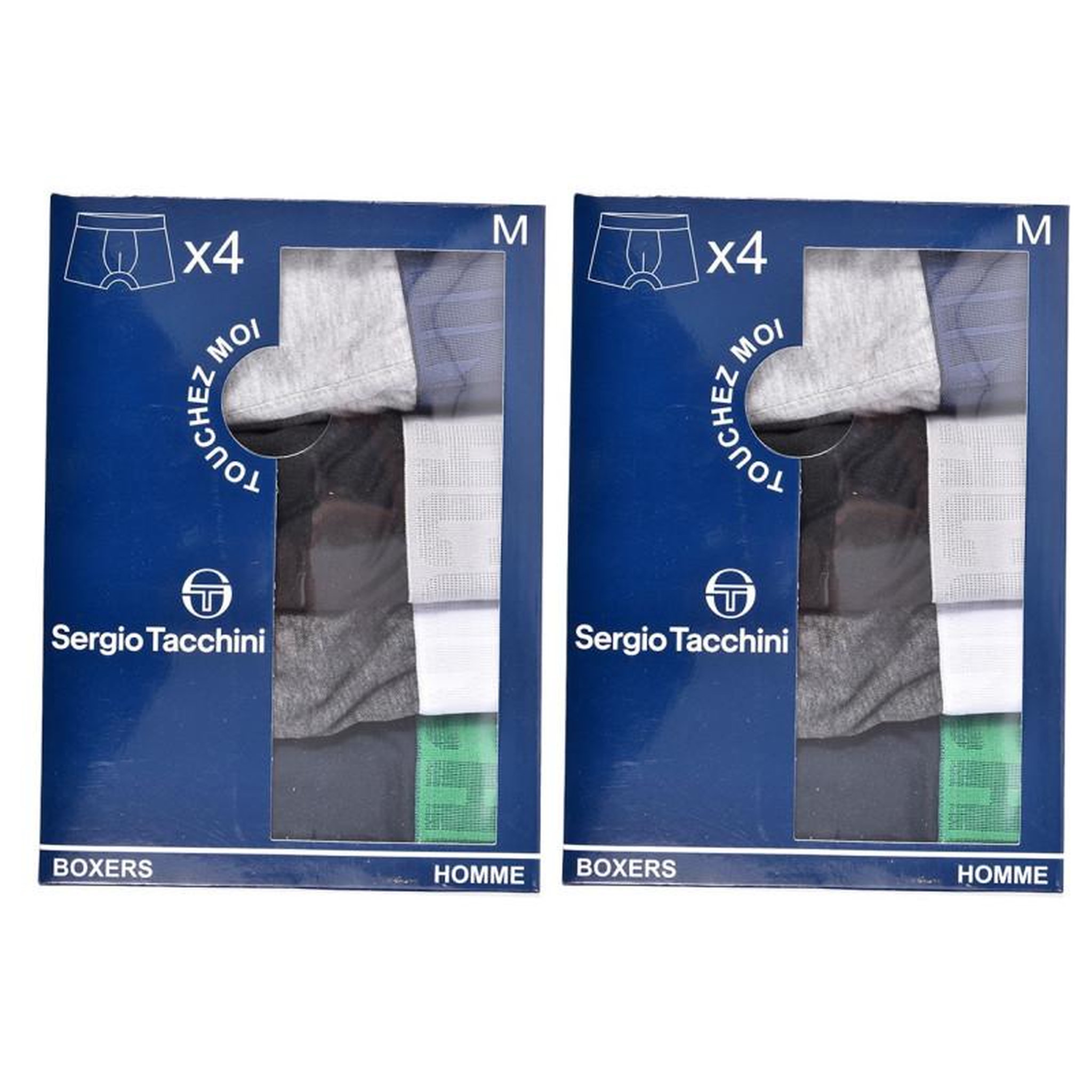 Voir la diapositive 3 : SERGIO TACCHINI Boxer Homme SERGIO TACCHINI Lot de 8