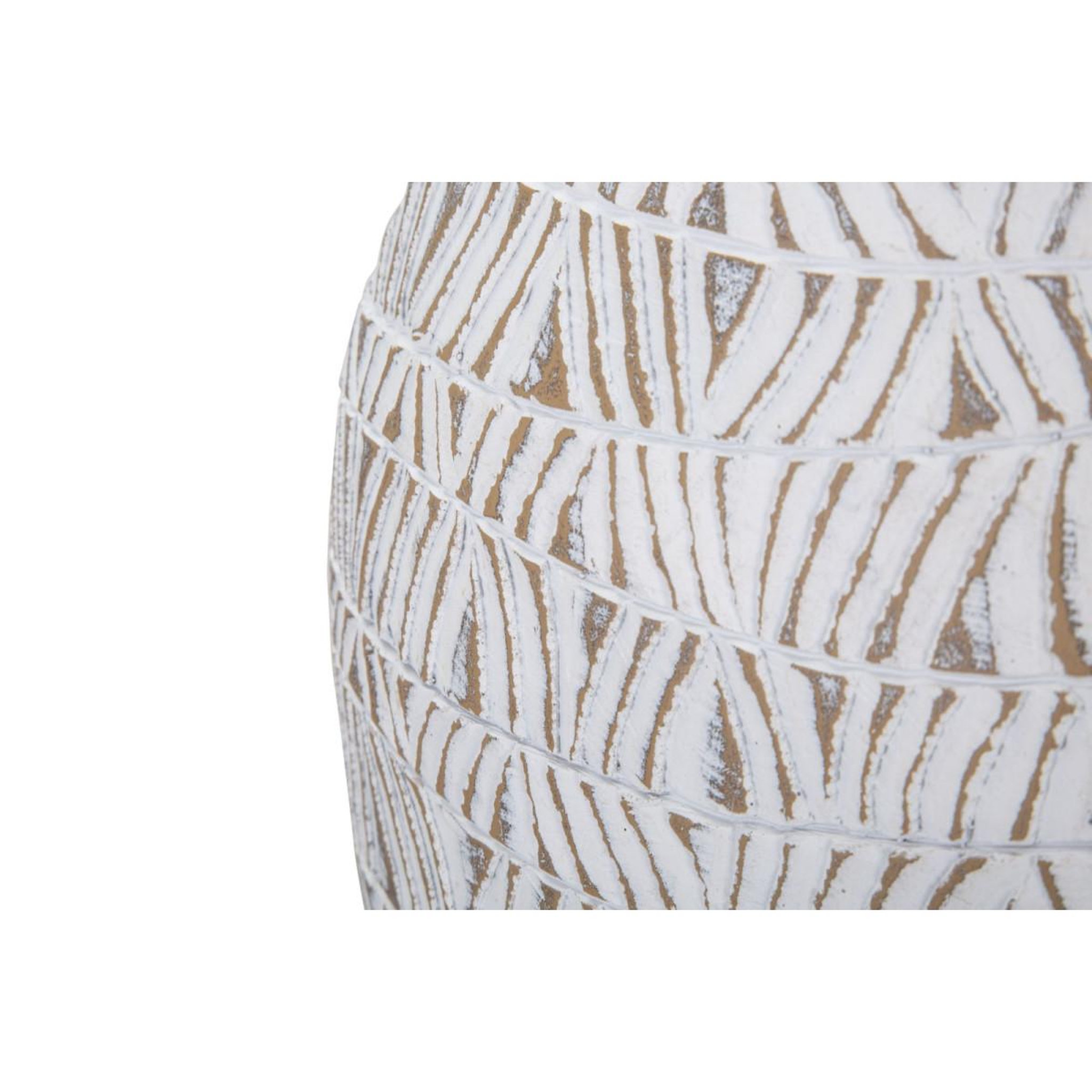 Voir la diapositive 5 : Paris Prix Vase déco abstrait  nairobi  46cm blanc