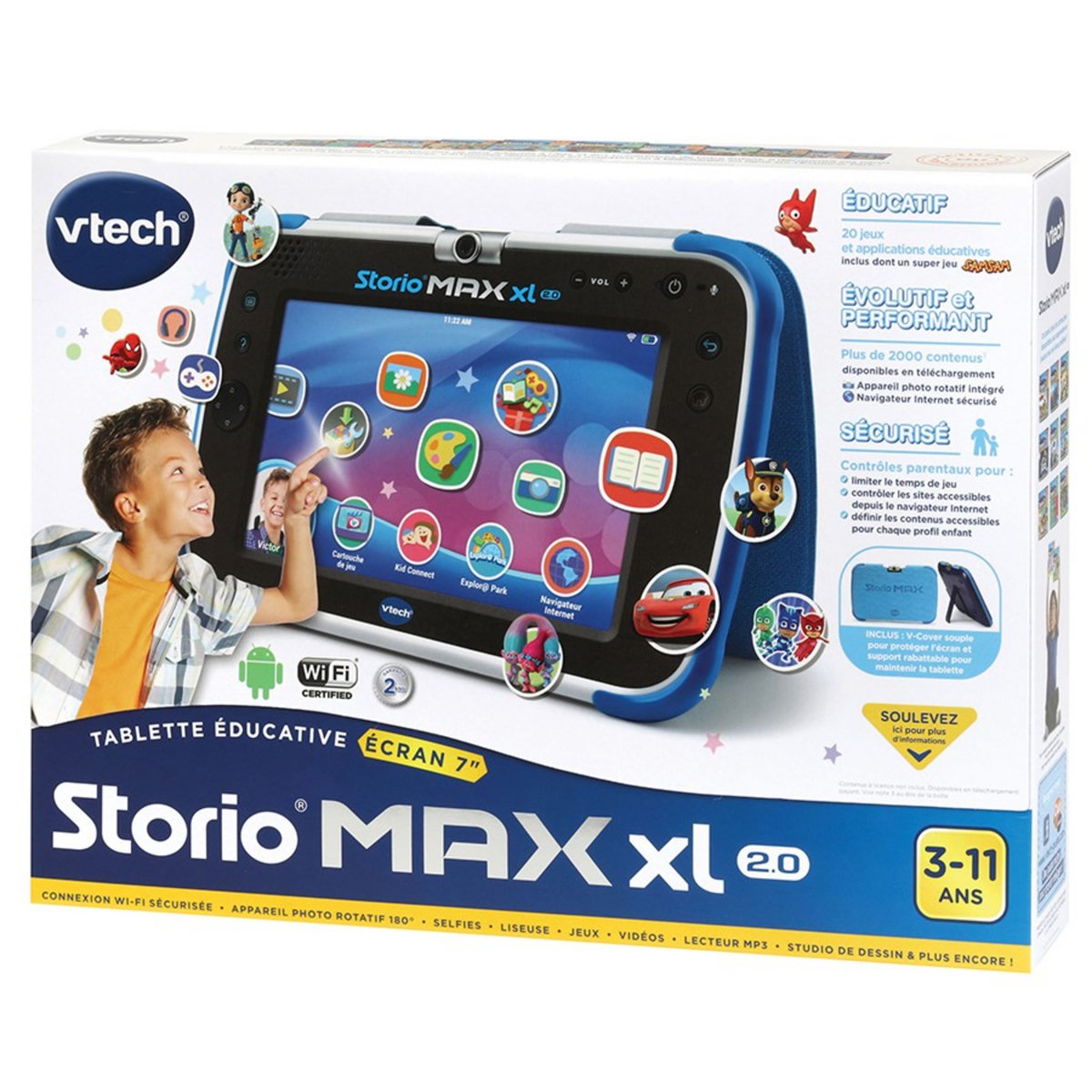 VTECH Tablette STORIO MAX XL 2.0 bleue