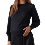 MAMALICIOUS T Shirt Manches  ongues  Femme Mamalicious Joanna. Coloris disponibles : Noir