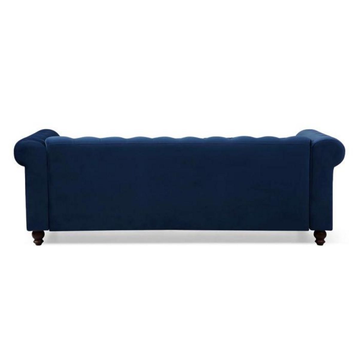 Paris Prix Canapé 3 Places Velours  Chesterfield  209cm Bleu