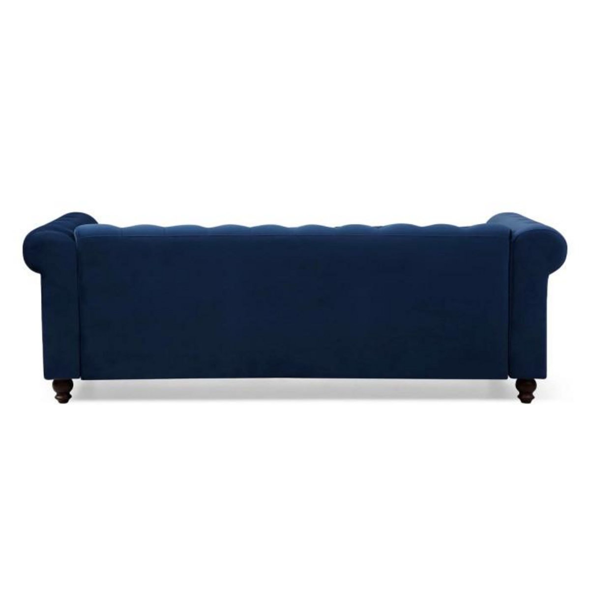Paris Prix Canapé 3 Places Velours  Chesterfield  209cm Bleu