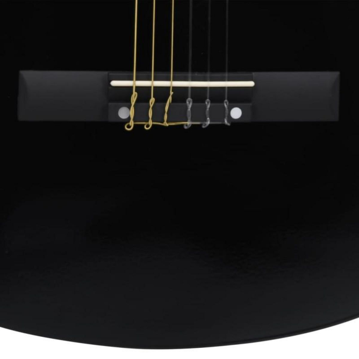 VIDAXL Guitare découpée classique occidentale égaliseur 6 cordes Noir