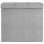 Voir la diapositive 3 : VIDAXL Panier a linge pliable Gris 64,5x34,5x59 cm Tissu en faux lin